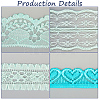 4 Styles Polyester Lace Trim OCOR-GF0005-25B-5