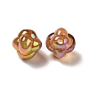 UV Plating Rainbow Iridescent Acrylic Beads PACR-M002-02C-2