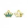 Nickel Free Golden Tone Alloy Enamel Pendants ENAM-J443-04G-NF-1