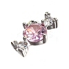 Brass Pave Cubic Zirconia Charms KK-C096-02P-2