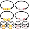20Pcs 2 Colors Sport Theme Acrylic Beaded Bracelets for Men Women BJEW-SP0001-22-1