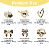 28Pcs 6 Styles Alloy Enamel Pendants FIND-FS0003-22-4