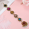 Retro Flower Alloy & Glass & ABS Plastic Hair Accessories EJEW-WH20018-02B-7