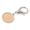 Wooden Flat Round Pendant Decorations LS-STAS-P408-06P-2