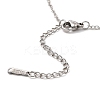 Non-Tarnish Mother's Day 304 Stainless Steel Ma Ma Link Chains Bracelets for Women BJEW-Q335-01A-P-3