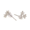 Brass Stud Earrings EJEW-L247-02P-2