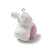 Easter Opaque Resin Pendants LS-RESI-F062-03D-2