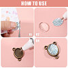 80Pcs Zinc Alloy Connector Cabochon Settings FIND-CA0011-28-4
