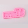Cartoon Train Design DIY Food Grade Silicone Molds LS-AJEW-L054-65-1