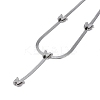 Non-Tarnish 304 Stainless Steel Snake Chain Necklaces NJEW-G081-13P-1