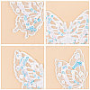 Gorgecraft 12Pcs 2 Style Butterfly Laser Effect Sequin Appliques PATC-GF0001-10-6