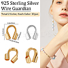 20Pcs 2 Colors 925 Sterling Silver Wire Guardian and Protectors STER-BBC0001-24-2