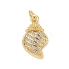 Brass Micro Pave Cubic Zirconia Pendants KK-D426-25C-G-1
