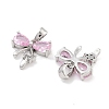 Brass Micro Pave Cubic Zirconia Pendants KK-P271-06P-B-2