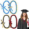 4Pcs 4 Colors Polyester Graduation Honor Rope AJEW-BC0010-12-1