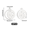 201 Stainless Steel Laser Cut Pendants STAS-UN0034-60-5