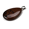 Natural Mahogany Obsidian Pendants G-F820-14P-16-2