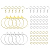 DIY Iron Ring Dangle Earring Making Kits DIY-YW0008-93-1