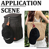 4Pcs 2 Colors Imitation Leather Hat Clips FIND-GF0008-14B-4