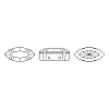 Preciosa® MAXIMA Crystal Sew-On Cups LS-Y-PRC-SE10-90300-S-5