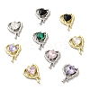 Glass Melting Heart Pendant PALLOY-K001-077M-1