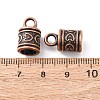Tibetan Style Alloy Cord Ends TIBE-090-R-NR-2