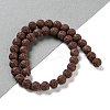 Synthetic Lava Rock Dyed Beads Strands G-H311-08C-02-2