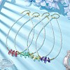 4Pcs 4 Styles ABS Plastic Imitation Pearl Beaded Necklaces NJEW-JN04859-2