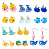 20Pcs 10 Styles Ocean Theme Resin Pendants FIND-TA0002-37-1