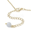 Dyed Natural White Jade Round Beaded Ankelets AJEW-AN00707-02-5