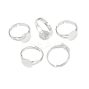 Brass Ring Components KK-C3044-10mm-S-5