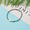 Faceted Rondelle Glass Beads Stretch Bracelets BJEW-JB05793-6
