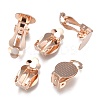 304 Stainless Steel Clip-on Earring Findings STAS-E482-16RG-3