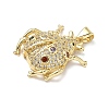 Brass Micro Pave Cubic Zirconia Pendants KK-D426-19B-G-2