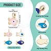 40Pcs Alloy Enamel Charms ENAM-PJ0001-15-4