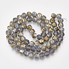 Electroplate Glass Beads Strands EGLA-T018-01-A02-2