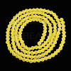Imitate Austrian Crystal Frosted Glass Beads Strands EGLA-A039-T6mm-MD-4