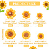 36Pcs 6 Styles Opaque Resin Cabochons RESI-TA0002-96-3