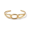 Ion Plating(IP) 304 Stainless Steel Cuff Bangles for Women BJEW-Z078-16G-2