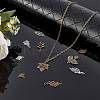 Tibetan Style Alloy Leaf Pendants TIBEP-PH0001-10-LF-4