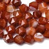 Natural Red Banded Agate Beads Strands G-Z119-A05-03-5