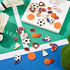 30Pcs 10 Styles Alloy Enamel Pendants ENAM-TA0003-48-6