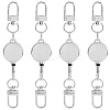 4Pcs Heavy Duty Alloy Retractable Keychain Clasps FIND-SC0016-49P-1