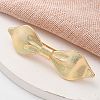 Texture Alloy Hair Barrettes AJEW-M043-01G-02-1