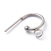 Non-Tarnish 304 Stainless Steel Half Hoop Earrings X-STAS-Z028-B02-P-3