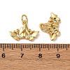 Brass Micro Pave Cubic Zirconia Pendants KK-P308-38G-3
