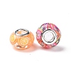 Transparent Resin European Rondelle Beads RPDL-P005-01P-14-3