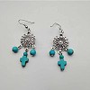 Bohemian Tassel Synthetic Turquoise & Alloy Dangle Earrings for Women RC4749-2-1