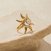 304 Stainless Steel Moonstone Rings for Women LS-RJEW-B137-01-1