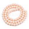 Opaque Solid Color Glass Beads Strands GLAA-T032-P6mm-09-3